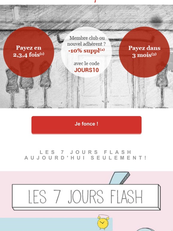 3 offres irrésistibles dans cet email