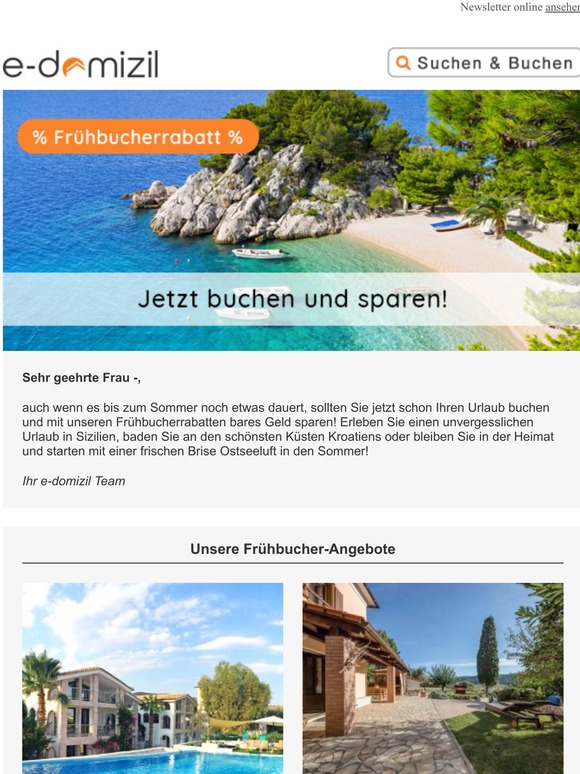 ⏰ Sparfüchse aufgepasst – jetzt Frühbucherrabatte sichern! ⏰