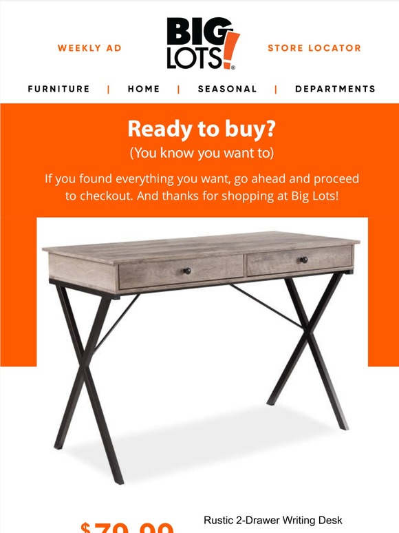 big lots desk