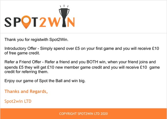 THANK YOU FOR REGISTERING