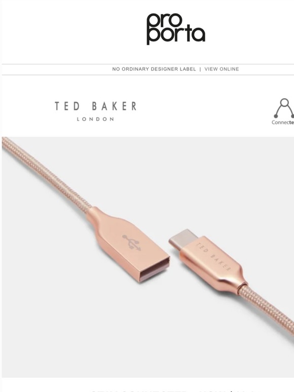Stay connecTED for $12.95 with Ted Baker.