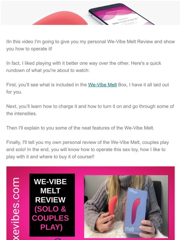 The Definitive Guide for We-vibe - Melt Clitoral Stimulator - Ella Paradis