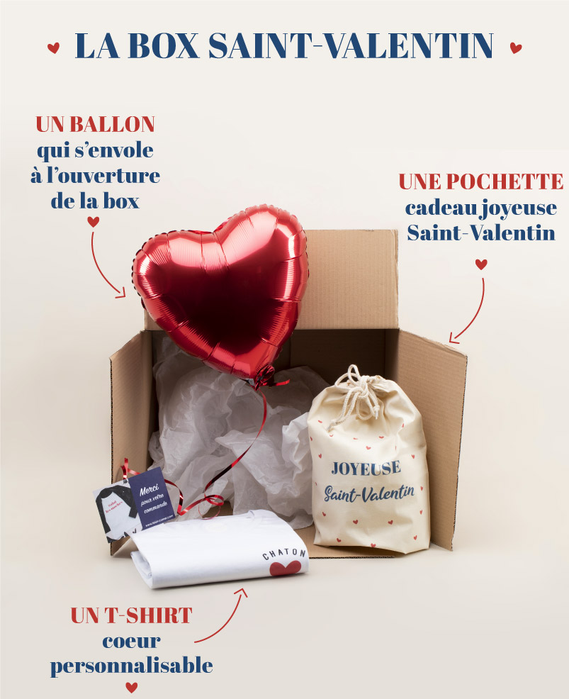 T Shirt Corner Saint Valentin Milled