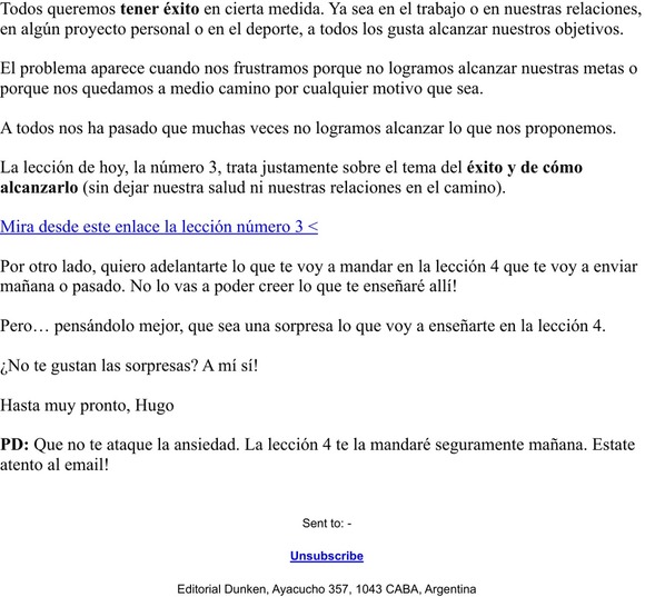 [Victima-Protagonista] Lección 3 de 10 – Qué es el éxito (y como alcanzarlo)