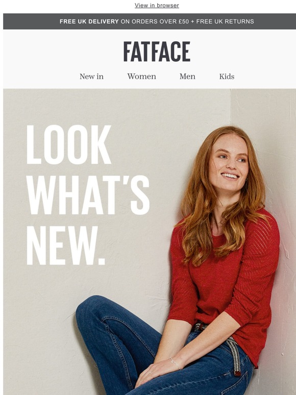 Fat Face UK Look what's NEW! Milled