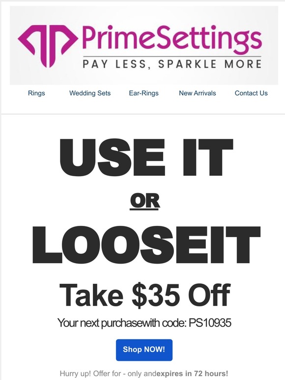 Use It Or Lose It! ★ Don't miss our Specials