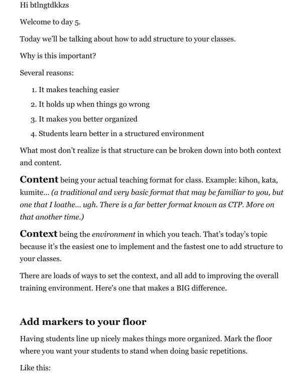 Tip #5 - How to add structure
