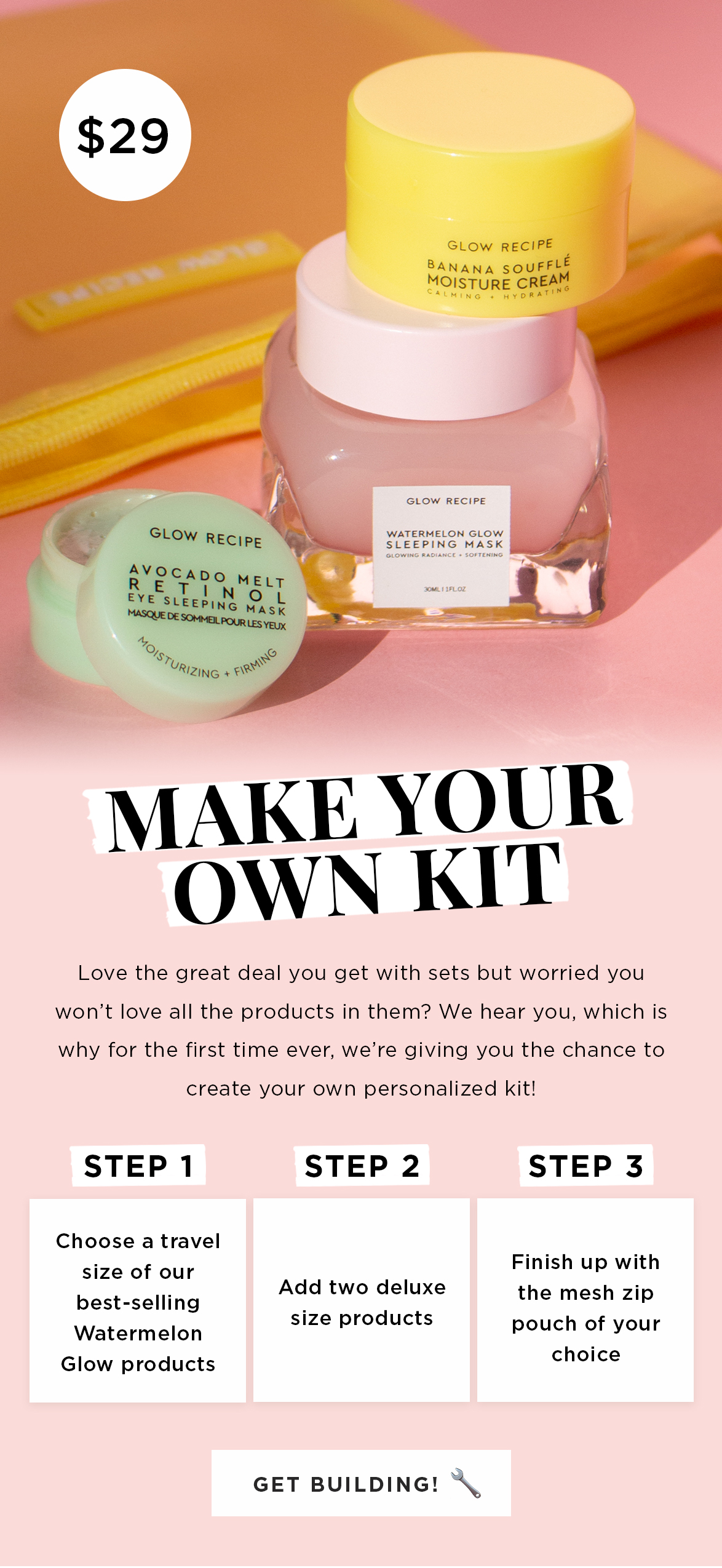 Glow Recipe Make your own kit for 29!🍉🍌💜 Milled
