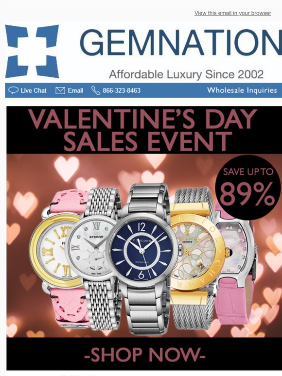 💝Valentine’s Day Sales Event😍 – Huge Savings on Ladies Watches | Only at Gemnation