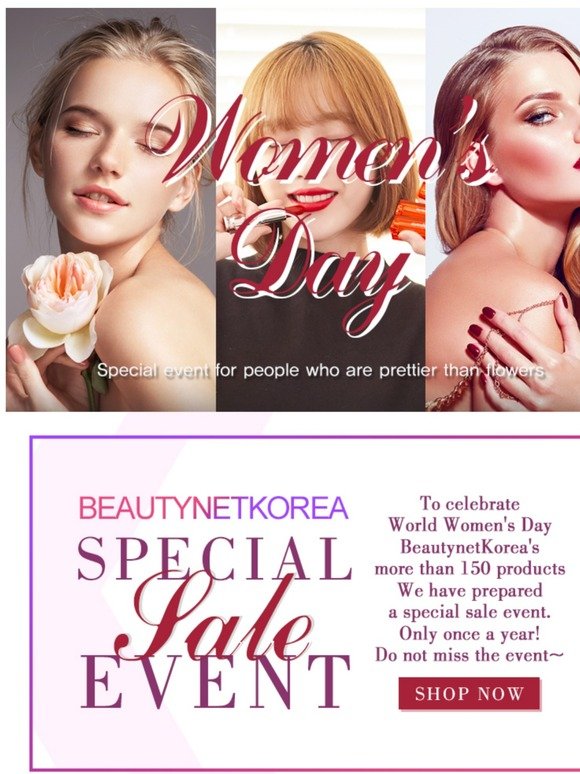 [Beautynetkorea] people who are prettier than flowers, Women's Day Event!