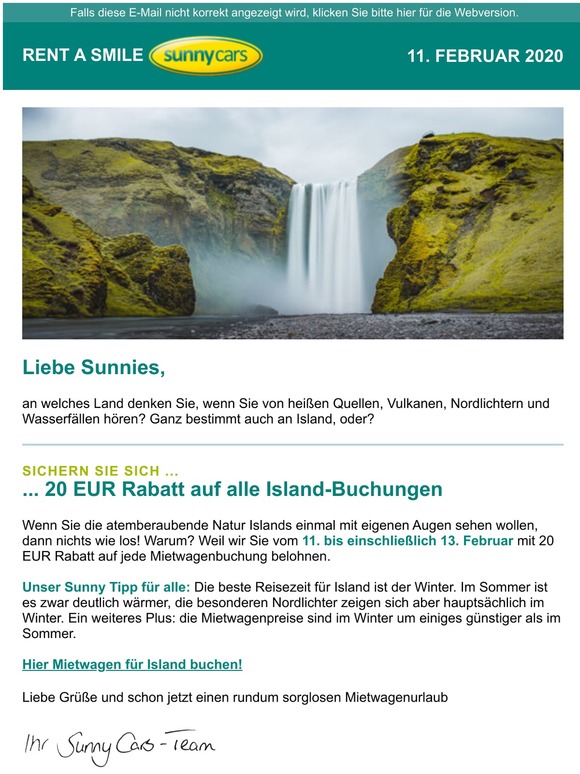 Lust auf Island? Jetzt buchen und 20 EUR sparen!