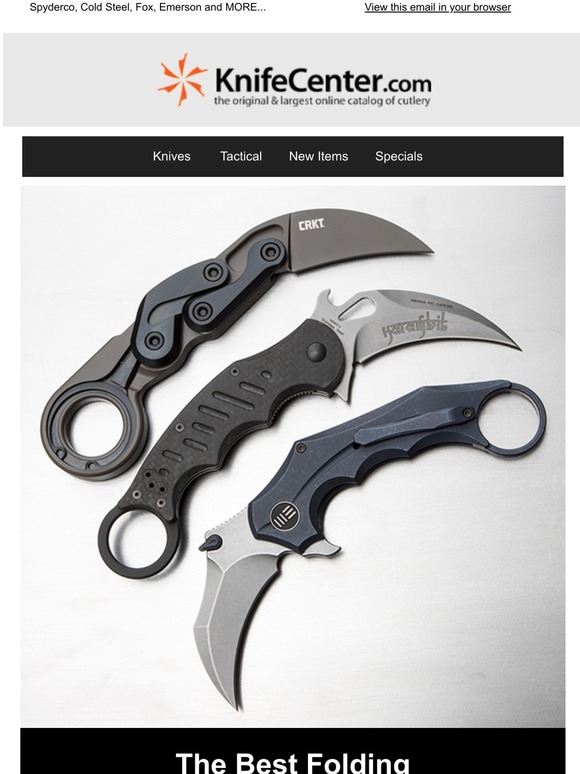 KnifeCenter The Best Folding Karambits of 2020! Milled