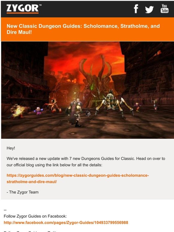 Zygor Guides, LLC: New Classic Dungeon Guides: Scholomance, Stratholme, and  Dire Maul!