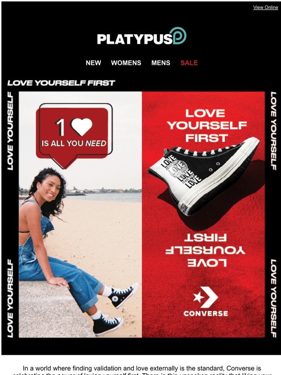 womens ct all star love archival lift