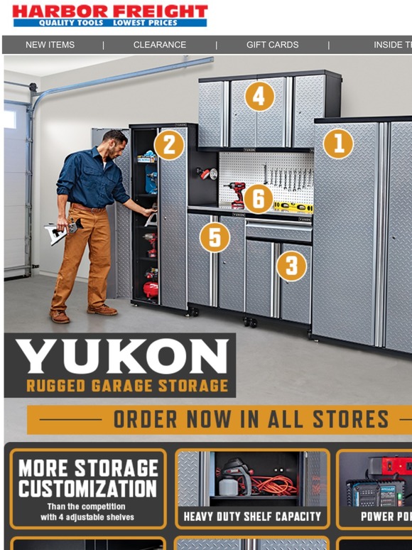 Harbor Freight Tools Now Available More Storage Customization • Yukon