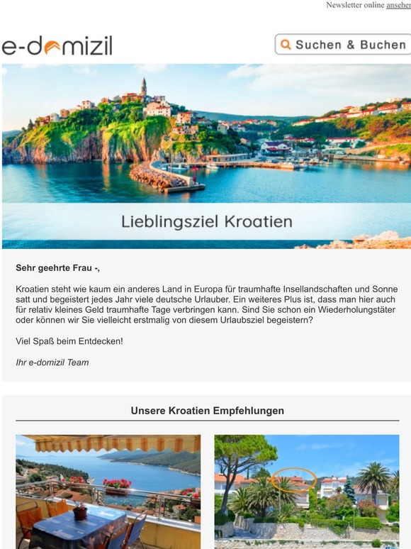 Wir ❤ Kroatien! Sie auch, Frau -?