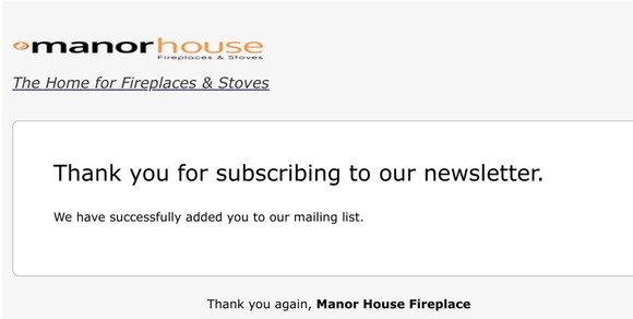 Newsletter Subscription Success