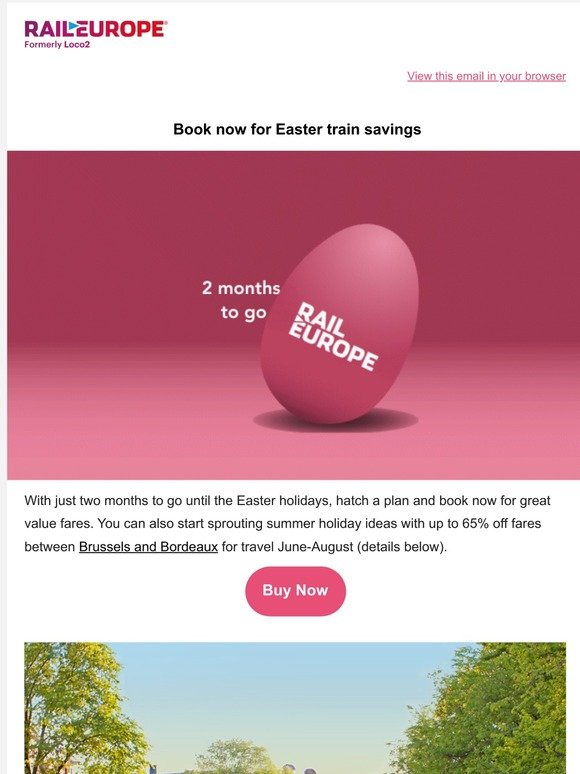 Crack on and book now for the best value Easter train fares 🌷🐣☀