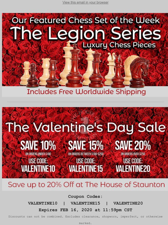 House of Staunton: Our Featured Chess Set of the Week - The Legion ...