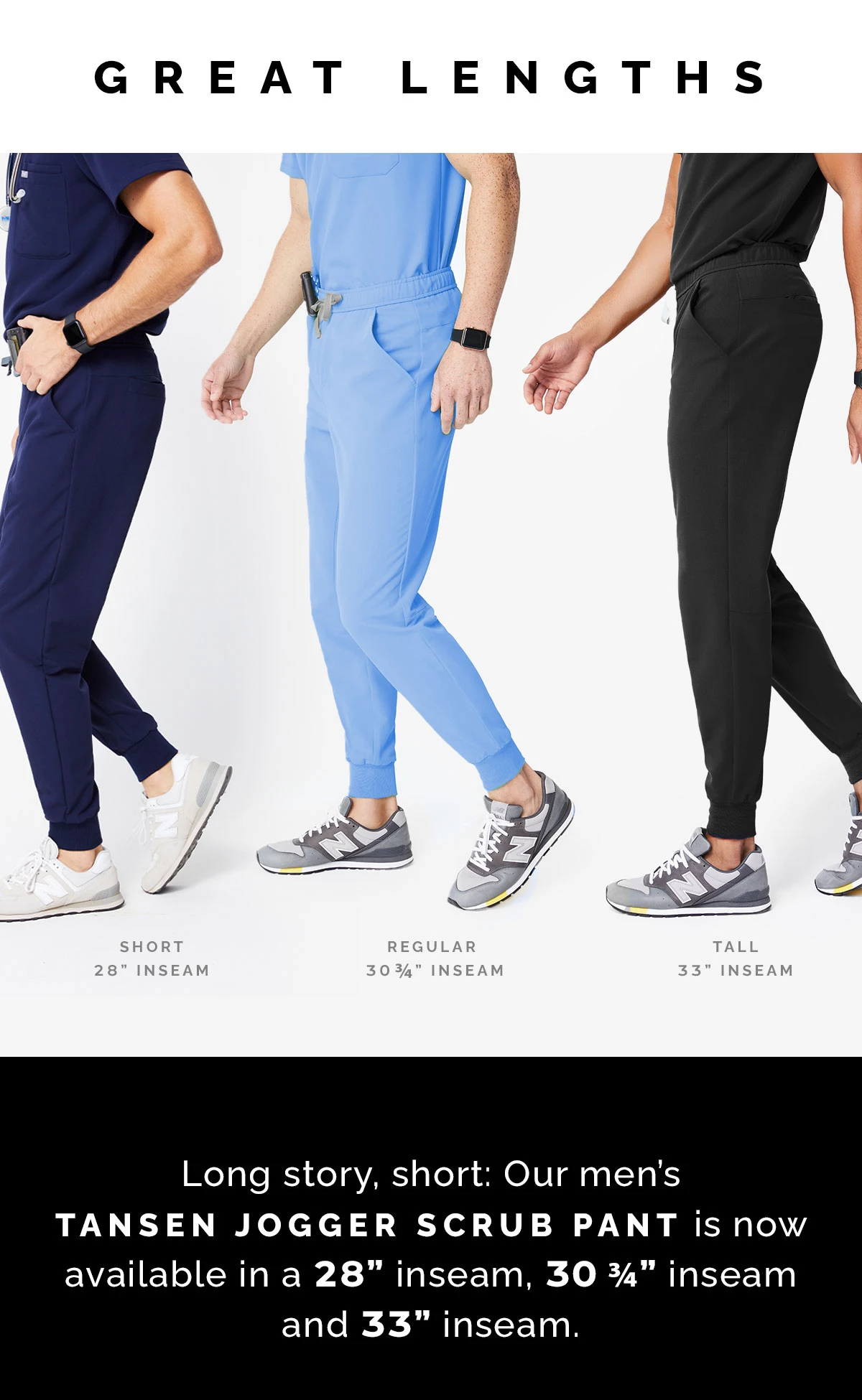 mens joggers short inseam