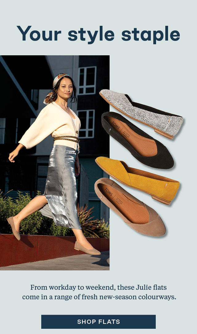 julie flat toms