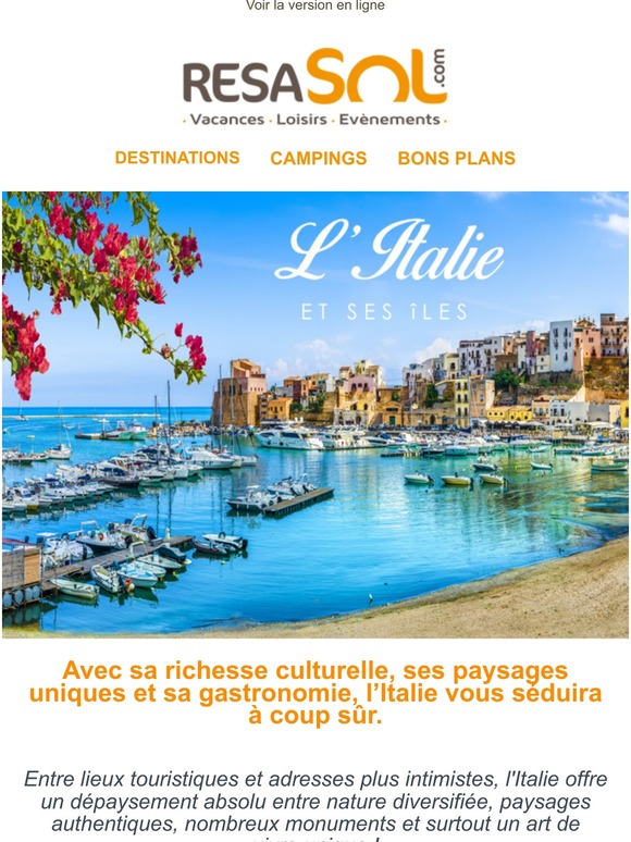 🛵 Laissez-vous séduire par une escapade au pays de la Dolce Vita 🇮🇹