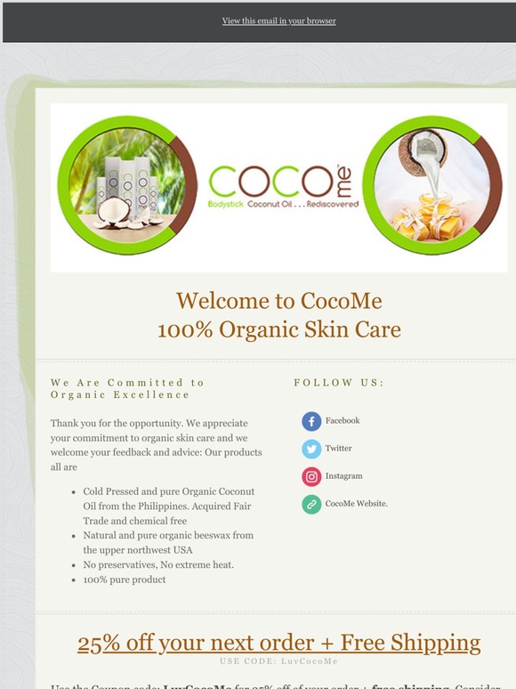 LLC Your 25 off coupon for your first order Milled