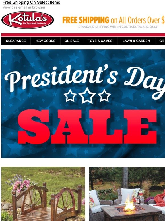 The Presidents’ Day Sale Is Under Way