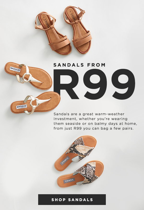 Zando SA: Shop sandals from R99 | Milled