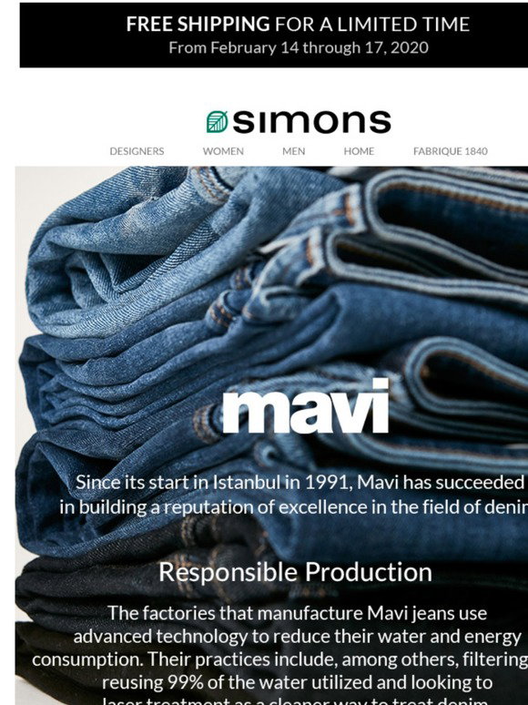 simons: Quality jeans by Mavi 👖 | Milled