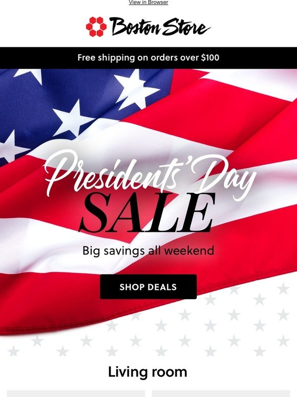 President’s Day Sale is ON