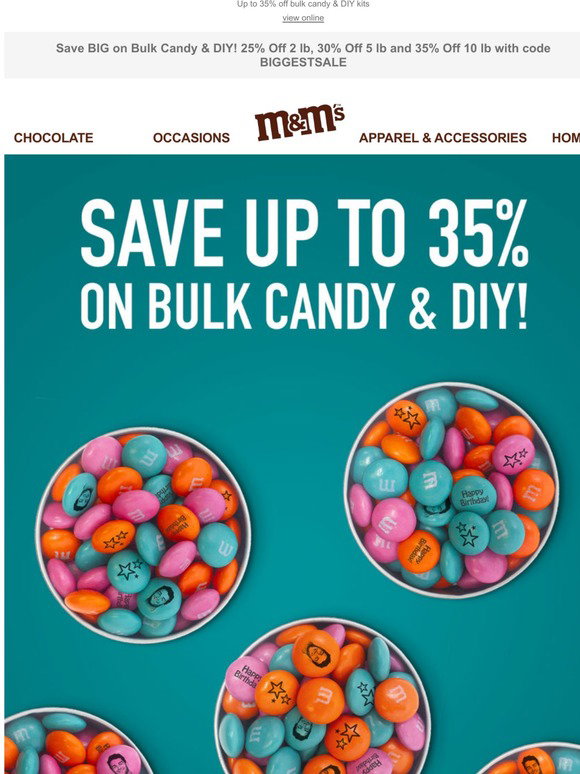 My M M S Save Big On Bulk M M S Candy Milled