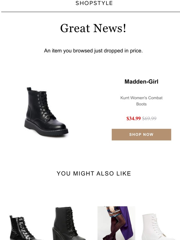 madden girl daria combat boot