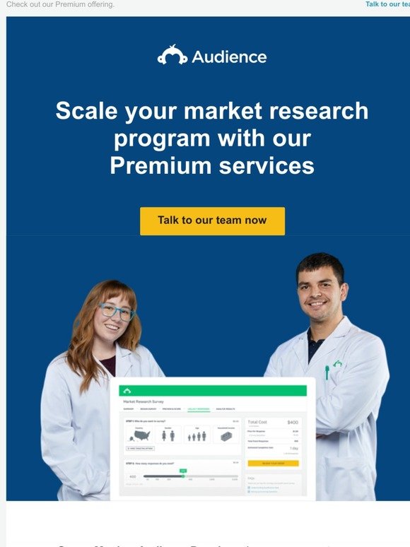 Expert help for market research