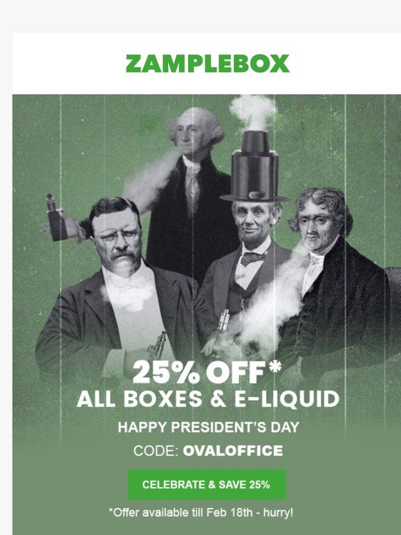 Enjoy 25% OFF - Happy President’s Day 🇺🇸