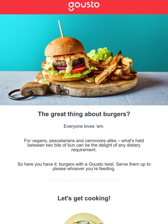 Burgers. What’s not to love!