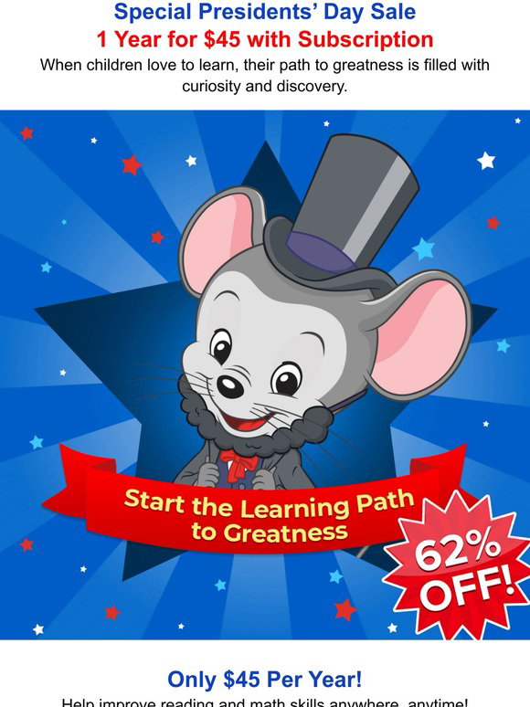 ABCmouse: Don’t miss this—62% off for Presidents' Day! | Milled