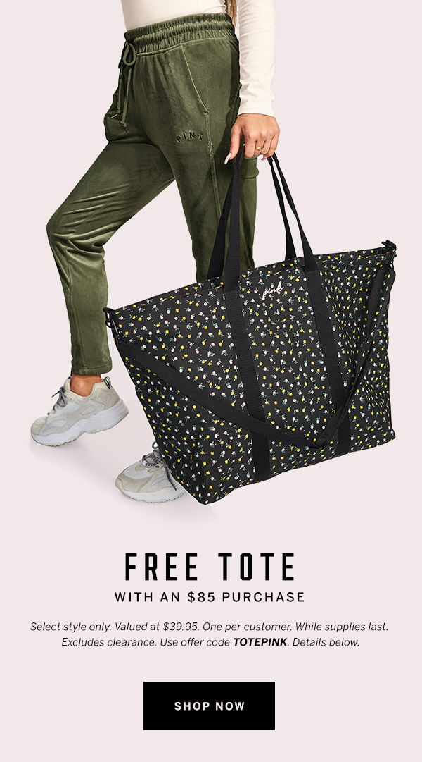 Victoria's Secret - Need a new tote? Score this chic style for FREE with  your $85 purchase! Excl. apply