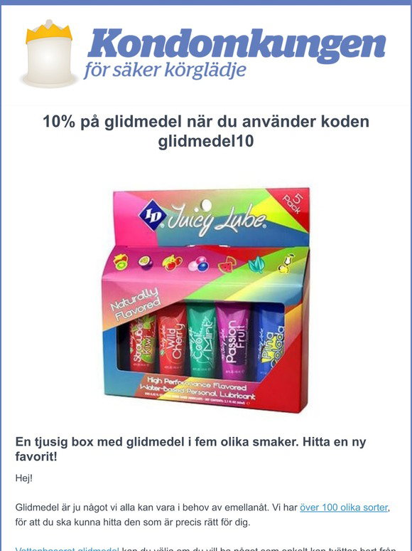 Kondomkungen: Nya användningsområden för glidmedel som kommer 