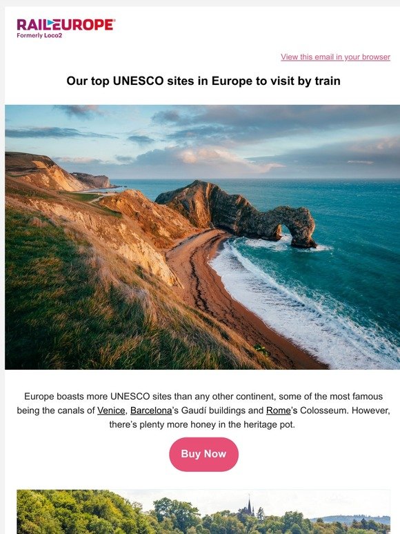  Ten UNESCO sites in Europe to visit by train  🚄