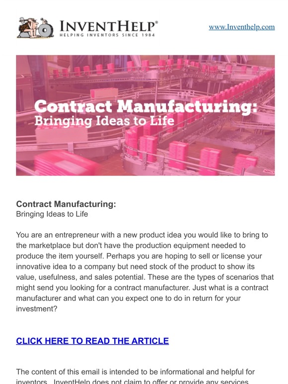 -Can you mass produce your Invention?