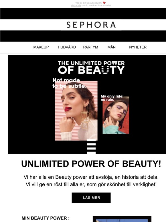 Sephora Se The Unlimited Power Of Beauty Milled