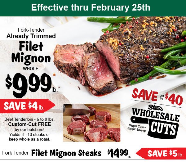 Stew Leonard's Gifts Weekly Specials Wholesale Cuts