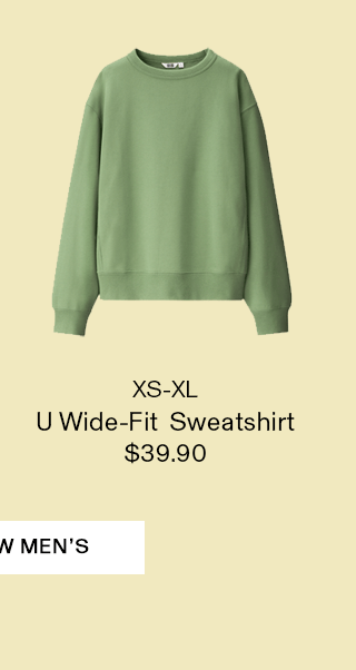 uniqlo u wide fit sweatshirt