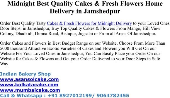 Online cake delivery jamshedpur, Strawberry cakes in South Park, Bistupur, Jamshedpur, Jharkhand 831001 Midnight Best Quality Cakes & Fresh Flowers Home Delivery in Jamshedpur