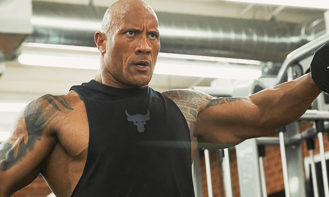 under armour with the rock