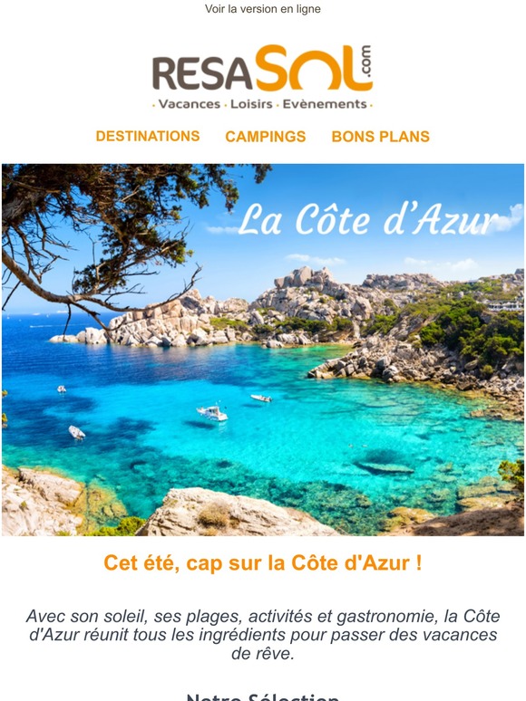 Découvrez nos plus beaux campings de la Côte d'Azur