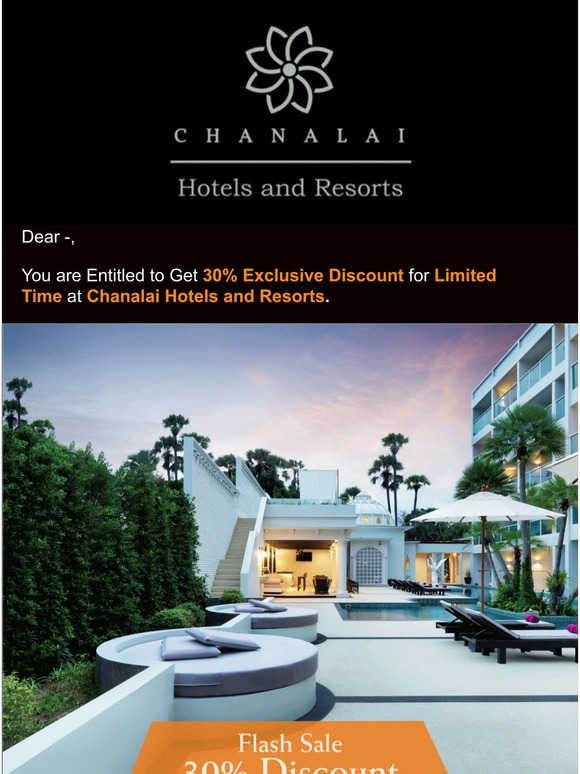 🎁 Exclusive Flash Sale: Chanalai Hotels and Resorts