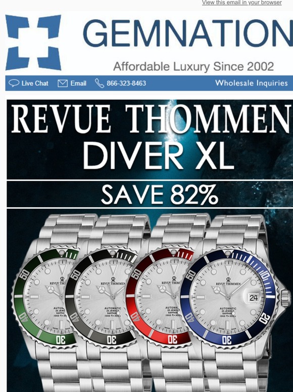 Revue Thommen Diver XL – Save 82% | Only at Gemnation