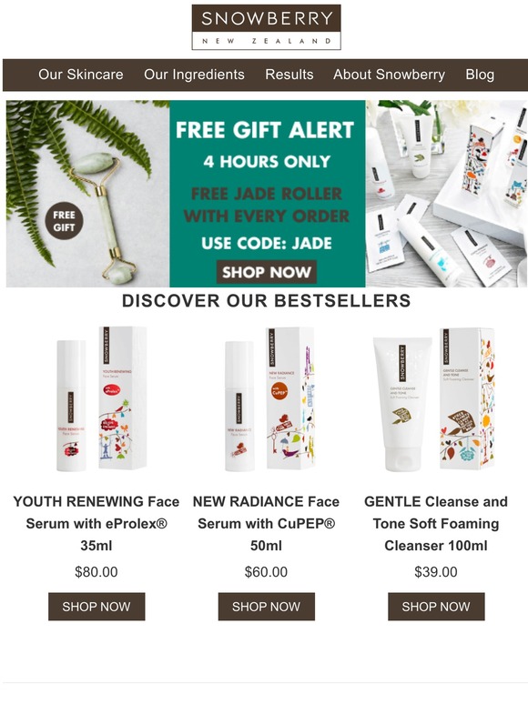💚 FREE GIFT ALERT 💚 | Offer only valid for 4 hours!